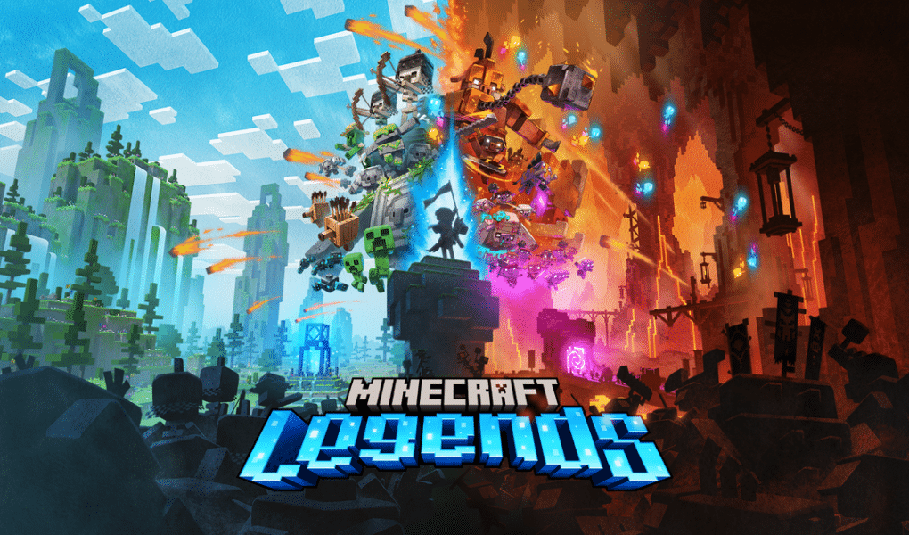 Minecraft Legends Title Art