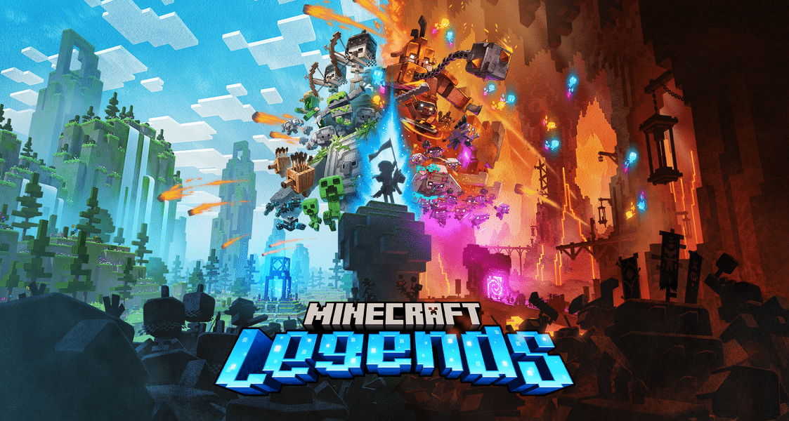 Minecraft Legends Title Art